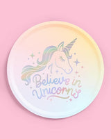 xo Fetti Unicorn Paper Plates 24 pk 9 Unicorn Birthday Party