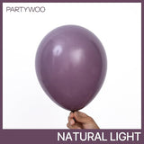 PartyWoo Dusty Purple Balloons 100 pcs Different Sizes of 18 12 10 5