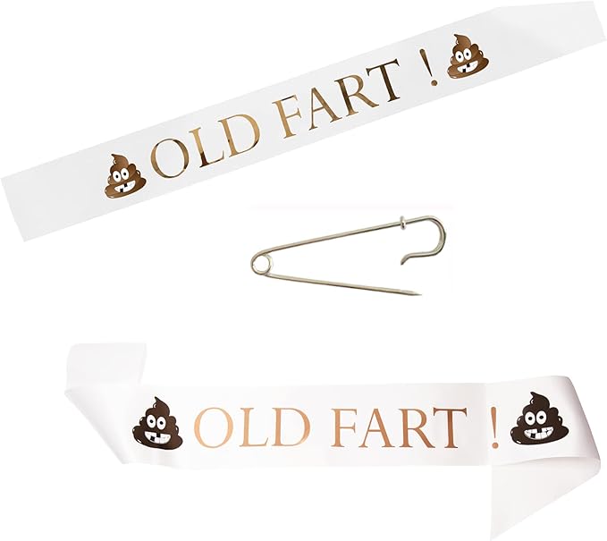 Old Fart Sash – Classic Celebration Sash Birthday and Retirement
