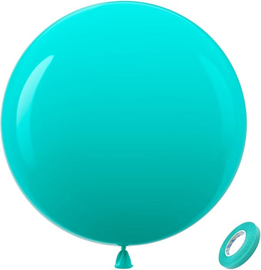 Bezente Teal Giant Balloons 36 Inch - 8 Pack Jumbo Teal Balloons