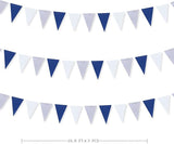 30 Ft Navy Blue White and Silver Party Decorations Royal Blue