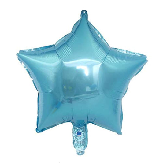 MEETINGU Light Blue Star Shape Foil Balloons 18Inch Light Blue Foil