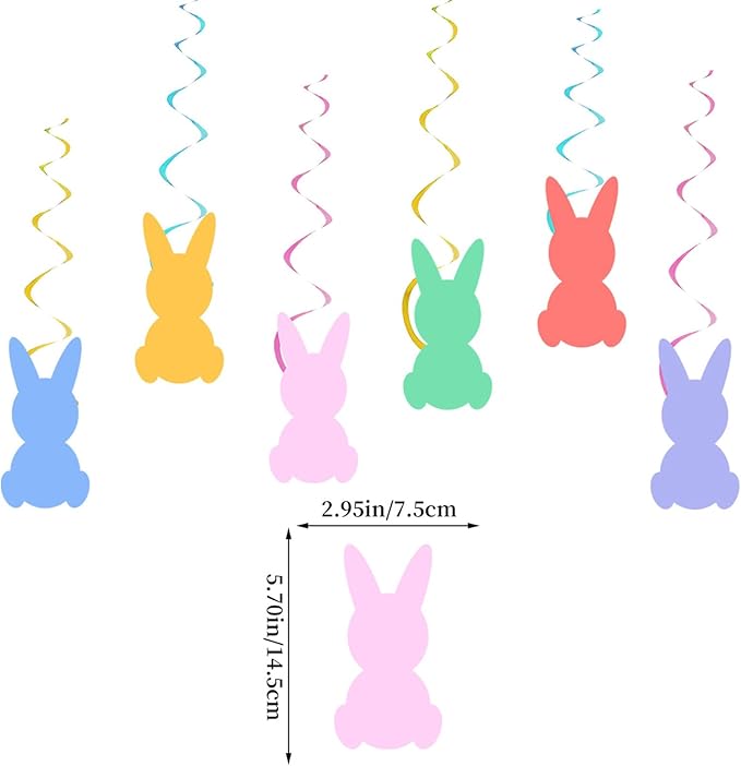 Easter Party Decorations Happy Easter Banner Set Egg Bunny Hanging