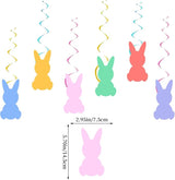 Easter Party Decorations Happy Easter Banner Set Egg Bunny Hanging