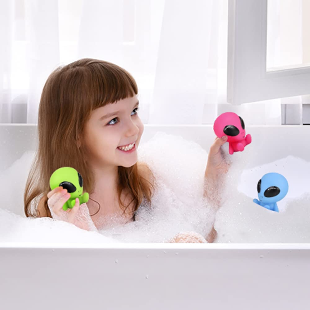 Rubber Galactic Aliens, Set of 10, Alien Toys for Kids