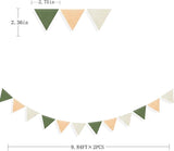 Sage Green Party Decorations Olive Green Tan Brown Cream Felt Hanging