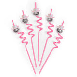 xo, Fetti Disco Cowgirl Pink Reusable Straw Set - 12 pc | Last Disco
