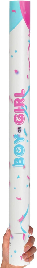 24” X large Gender Reveal Powder Smoke Bombs Cannon Poppers 2 Blue