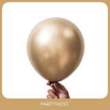 PartyWoo Metallic Gold Balloons 100pcs Different Sizes of 18 12 10 5
