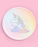 xo Fetti Unicorn Paper Plates 24 pk 9 Unicorn Birthday Party