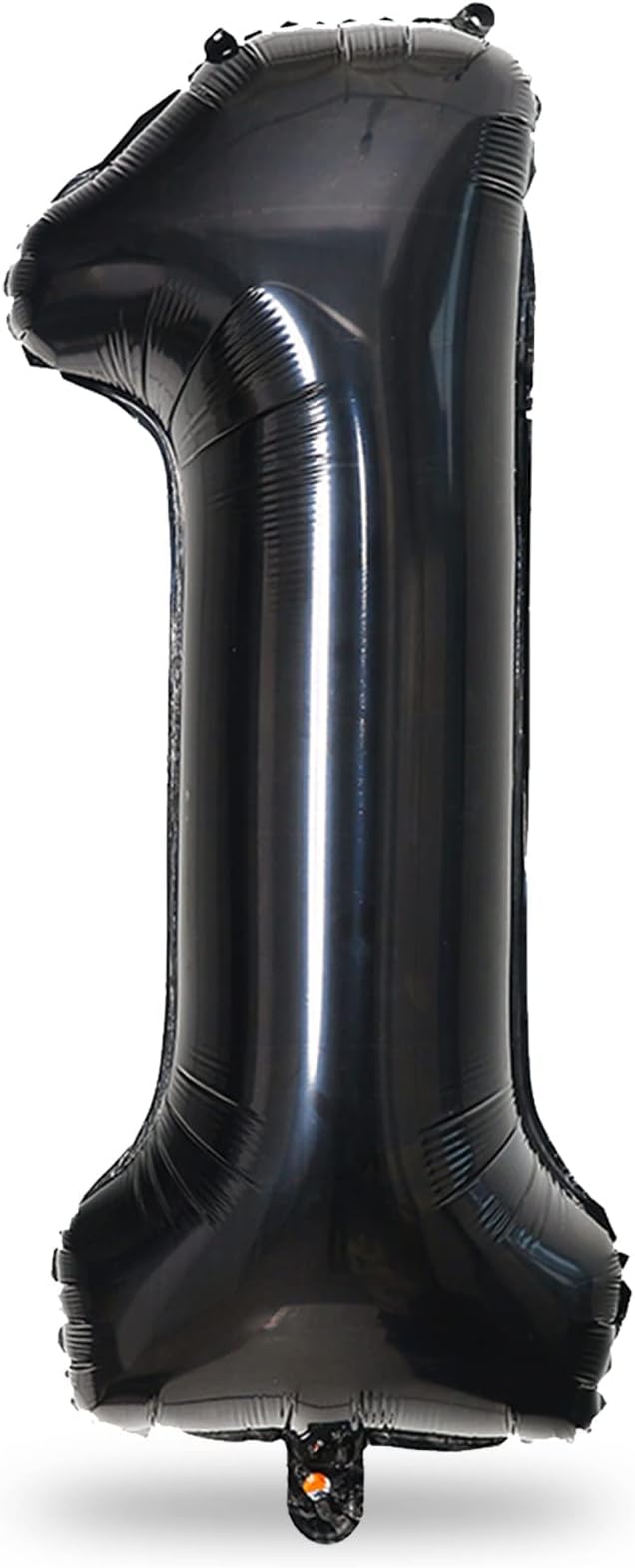 40 Inch Black Foil Balloon Number 1, Giant Self Inflating Number