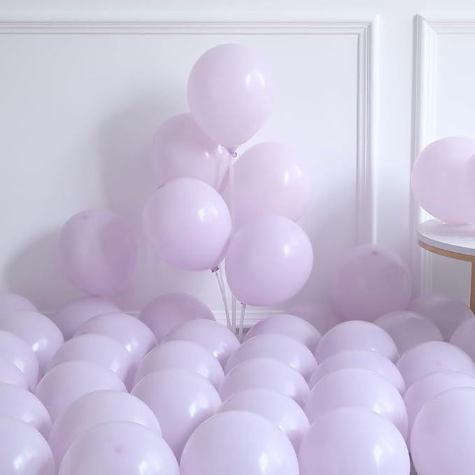 Mermaid Party Decorations 142pcs Macaron Pink and Purple Balloon