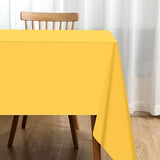 4 Packaging Yellow Plastic Tablecloth, 54 inch x108 inch Rectangular