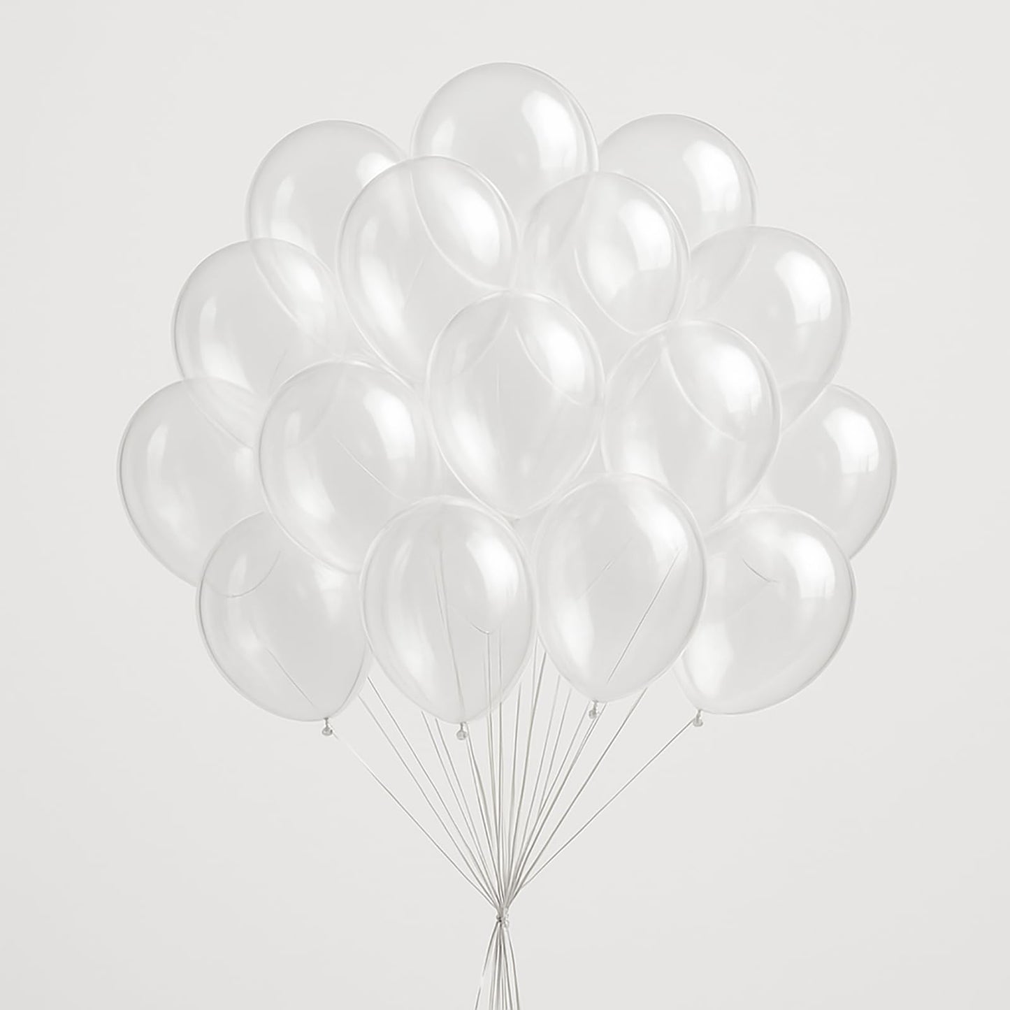 DRWKAY Clear Balloons 100 Pack, 12 Inch Latex Helium Transparent