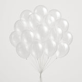 DRWKAY Clear Balloons 100 Pack, 12 Inch Latex Helium Transparent
