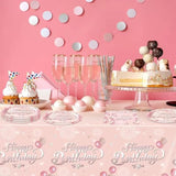 41Pcs Rose Gold Birthday Party Decorations Happy Birthday Plates and