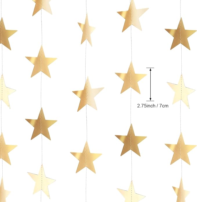 Patelai Glitter Star Garland Banner 2026 Graduation Decor 130 Feet #17