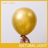 PartyWoo Gold Balloons 100pcs Different Sizes of 18 12 10 5 Inch Gold