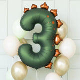 Dinosaur Number 3 Balloon PartyDeco 36 Inch Three Rex Balloons 3