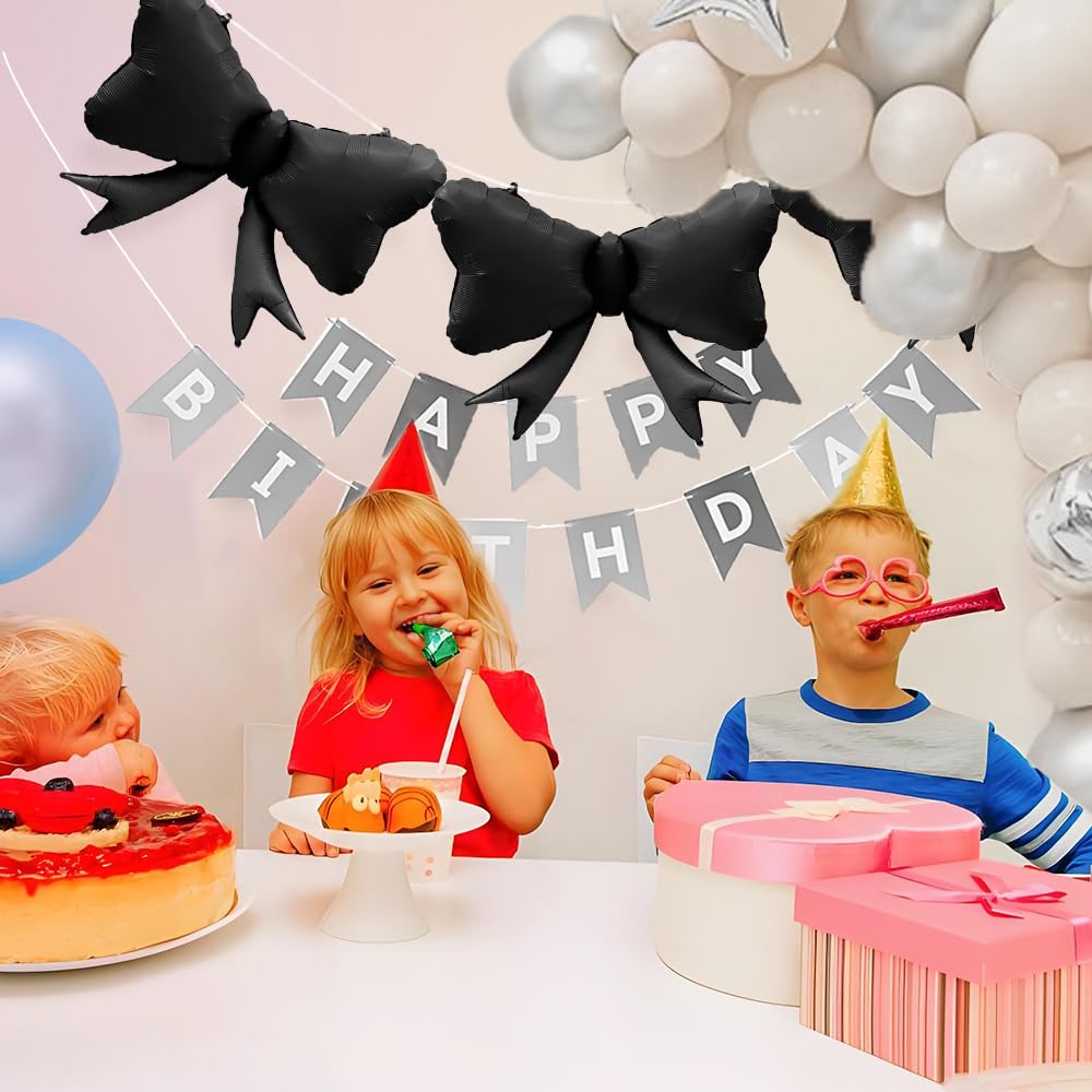 4pcs Jumbo Oversized Ribbon Balloons Coquette Bow Balloons Bow Pa Matt