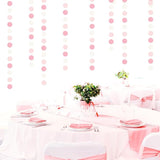 Light-Pink White Girls-Birthday Party-Decoration Garland - 52ft Baby