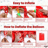 KatchOn, Giant Red Number 3 Balloon - 40 Inch | Red Foil Number 3