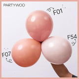 PartyWoo Dusty Pink Balloons 100pcs 12 Inch Boho Blush Lilac Pink