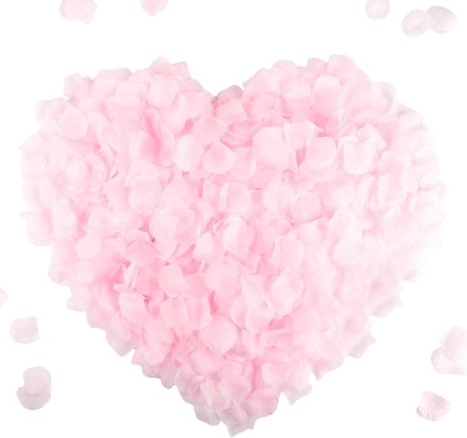 CODE FLORIST 1500 PCS Silk Rose Petals for Valentine's Day,Fake Rose #