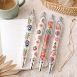 8PC Boho Pens Bohemian Rainbow Hippie Daisy Floral Cactus Highland