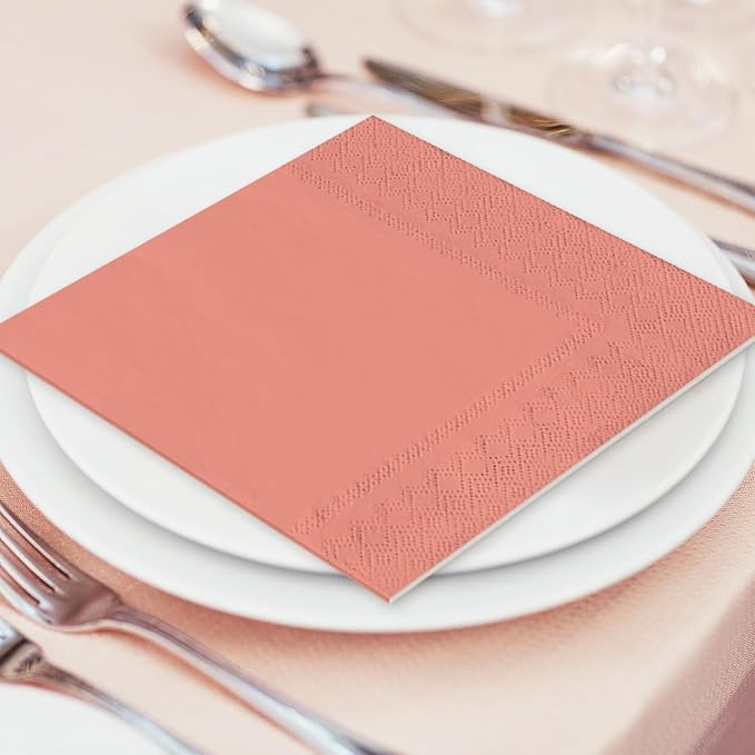 Whaline 120 Sheet Fall Rust Color Cocktail Napkin 6 Colors Gradient