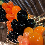 Halloween Balloons Orange Black Decorations Kelfara 60Pcs 12inch