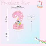 Birthday Candles Number 2 Candle 2nd Birthday Decorations for Girl