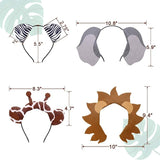 Animals Ears Headbands Birthday Jungle Safari Zoo Party Favor Monkey