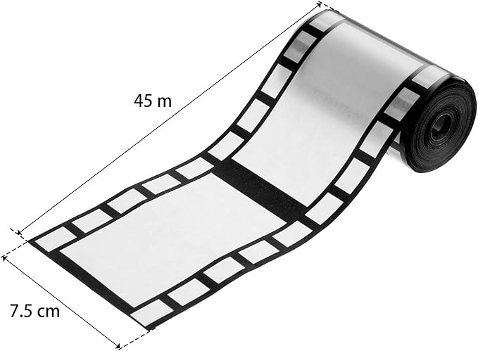 Gejoy 2 Rolls Filmstrip Tape Movie Party Decorations Filmstrip