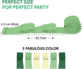 Captain Décor 6 Crepe Paper Streamers Rolls, 492ft Pack of 6 Green &