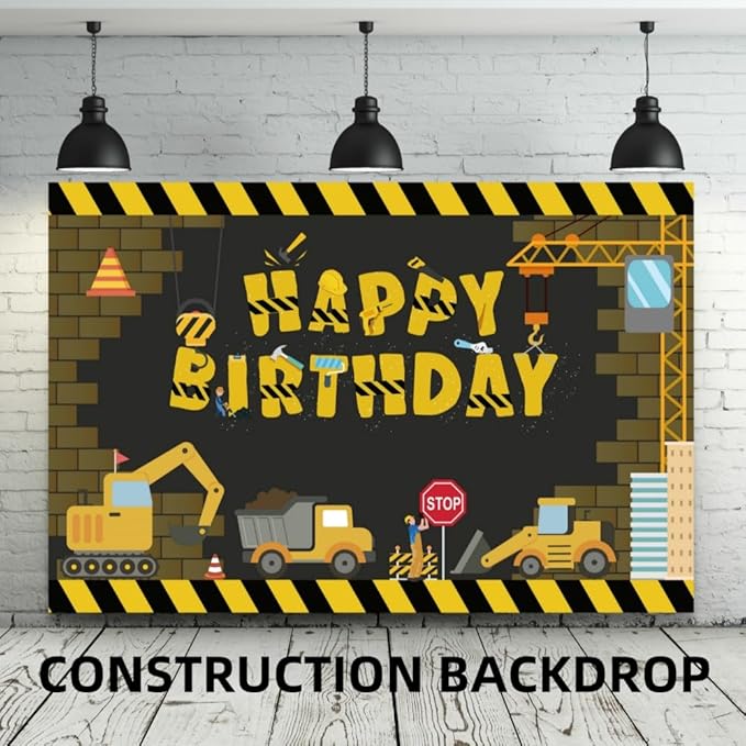 Construction Party Supplies Dump Truck Party Decorations Kits Set