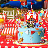 Circus Cake Toppers Carnival Cupcake Toppers Circus Birthday Cake