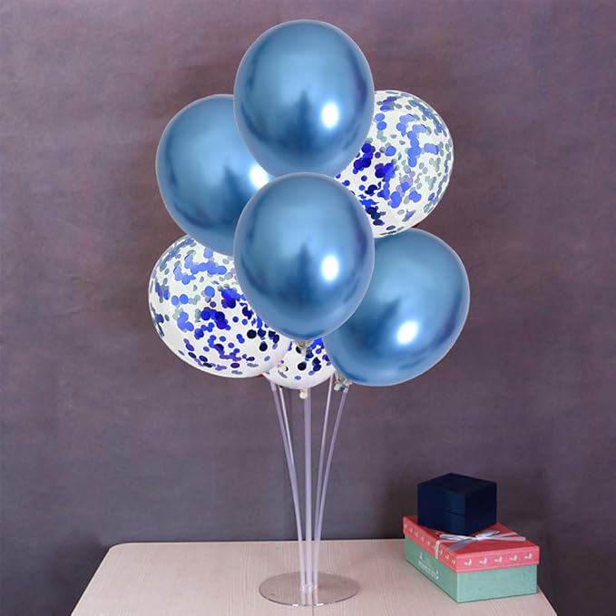 Blue Balloon Stand Centerpiece Table Decoration for Boy Baby Shower