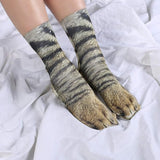 FreeNFond Funny Animal Paw Socks Gag Gifts for White Elephant Gift #5