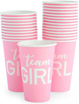 Paper Party Cups Gender Reveal Party Supplies 12 oz Pink and Blue 50