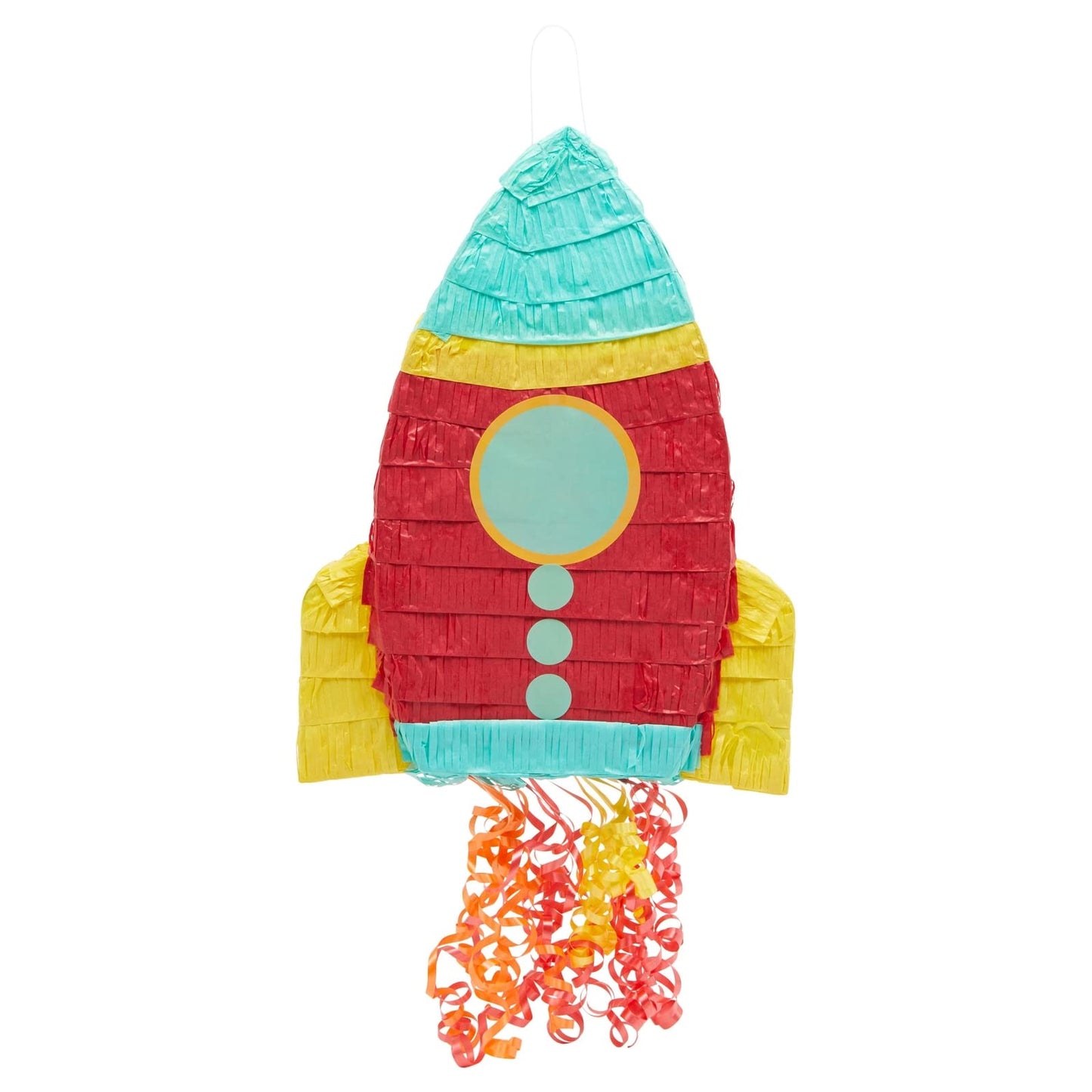 Rocket Ship Pull String Pinata for Space Birthday