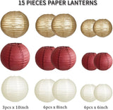 Paper Lanterns Party Decorations, Round Hanging Paper Lanterns