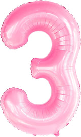 KatchOn, Large Pink Number 3 Balloon - 40 Inch | Mylar Foil Balloon