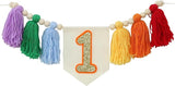 Handmade Rainbow 1st Birthday HighChair Banner Colorful