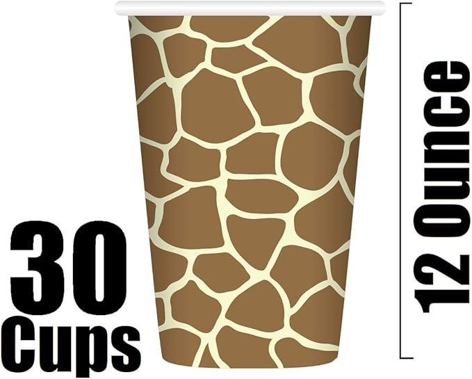Serves 30 Guest Jungle Safari Zoo Animal Print Birthday Party