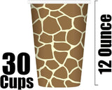 Serves 30 Guest Jungle Safari Zoo Animal Print Birthday Party