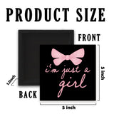 CUANFDDSF Trendy Black Pink Bow Coquette Room Decor Wooden Box Sign,