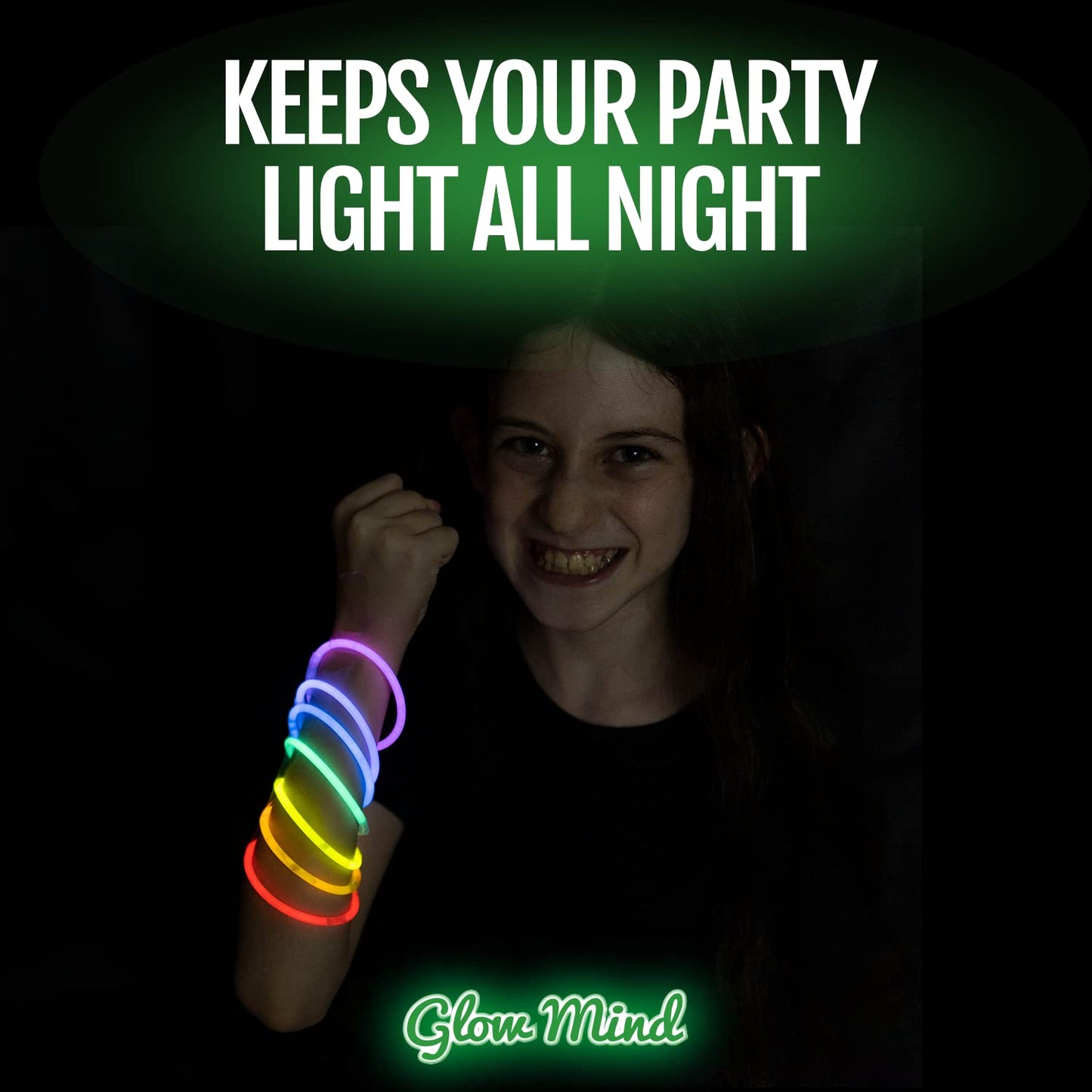 400 Ultra Bright Glow Sticks Bulk - Halloween Glow in the Dark Party