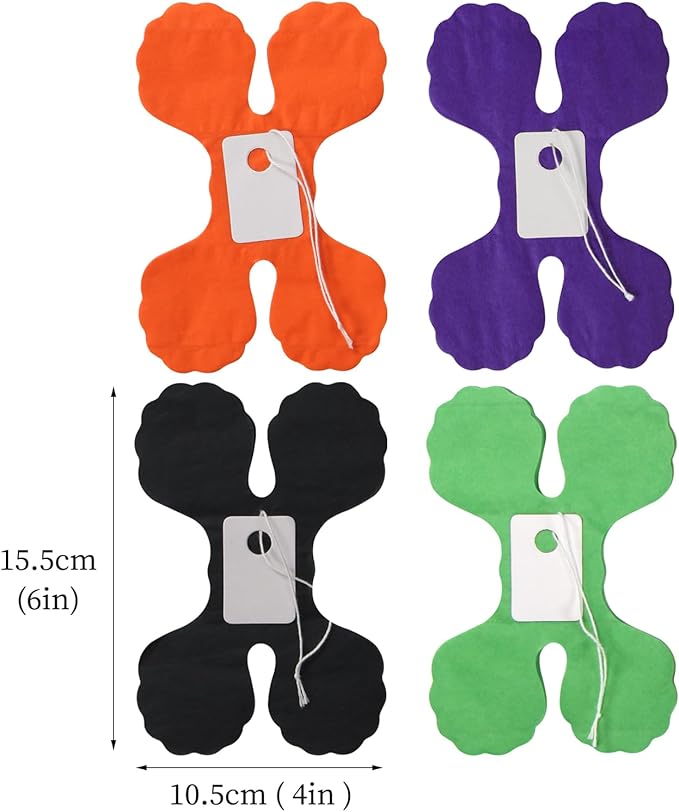 Black Purple Orange Green Halloween Party Decorations 157Ft Four