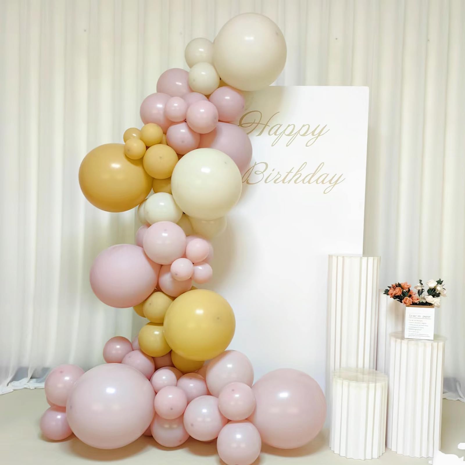 Dusty Pink Balloons, Scmdoti Pale Pink Balloons Different Sizes 18 12